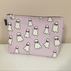 RESERVED - Pastel Purple Ghost Makeup Bag